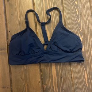 Navy blue swim suit top